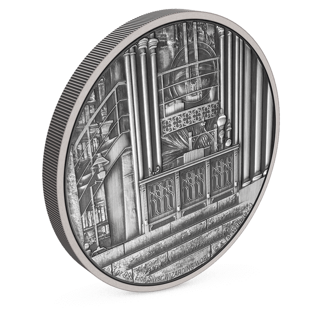 HOGWARTS™ - Dumbledore's Office 3oz Silver Coin - New Zealand Mint