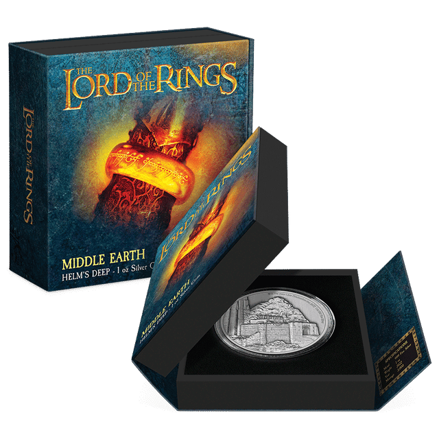 THE LORD OF THE RINGS™ - Helm's Deep 1oz Silver Coin - New Zealand Mint