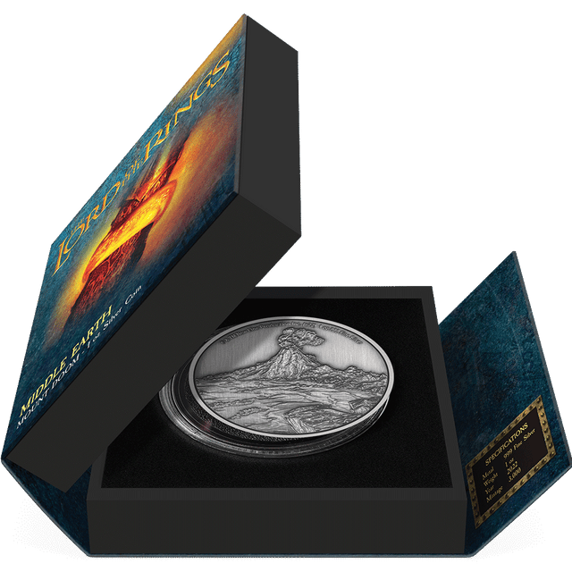 THE LORD OF THE RINGS™ - Mount Doom 1oz Silver Coin - New Zealand Mint