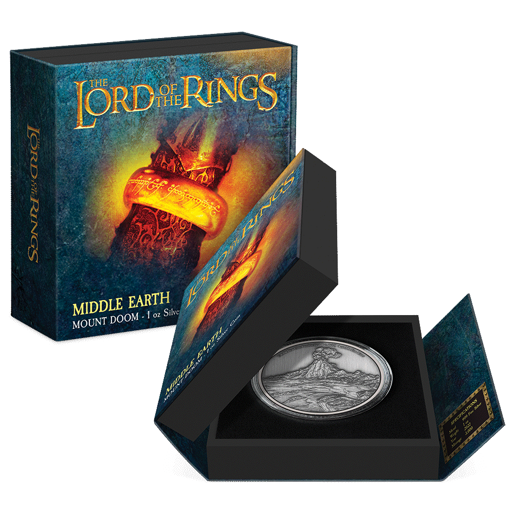 Mount Doom 1oz Silver Coin - THE LORD OF THE RINGS™ | New Zealand Mint