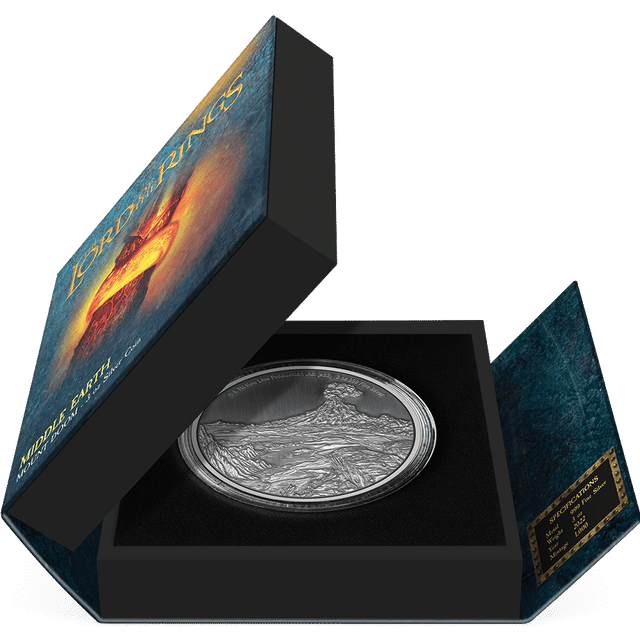 THE LORD OF THE RINGS™ - Mount Doom 3oz Silver Coin - New Zealand Mint