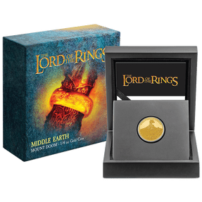 THE LORD OF THE RINGS™ - Mount Doom 1/4oz Gold Coin - New Zealand Mint