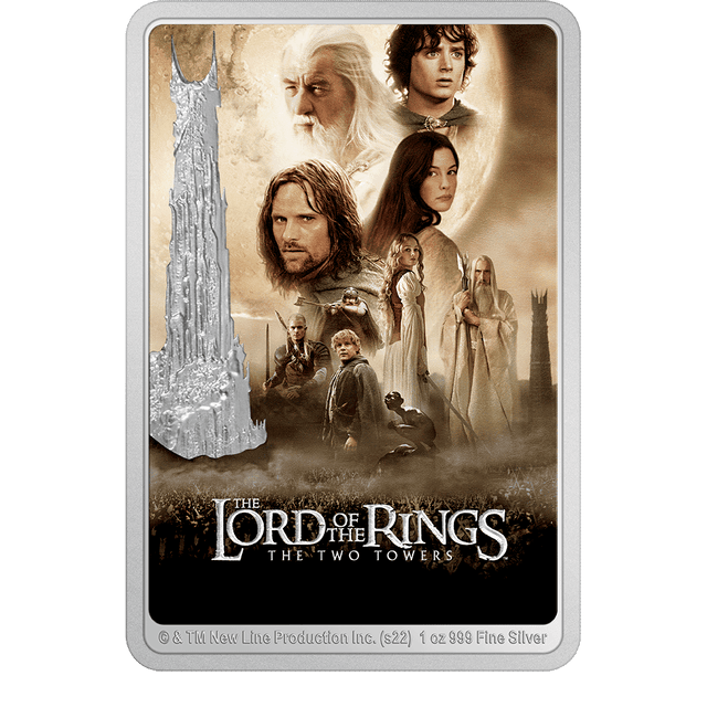 The Two Towers 1oz Silver Coin - THE LORD OF THE RINGS™