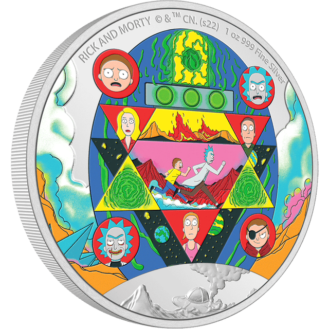 Rick and Morty 1oz Silver Coin - New Zealand Mint