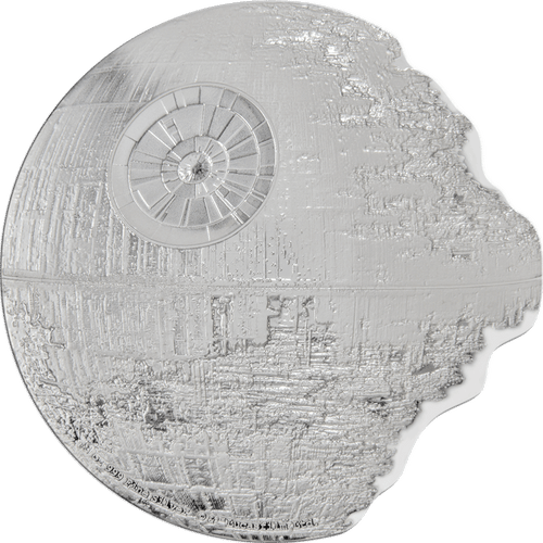 Star Wars™ - Death Star ll™ 3oz Silver Coin - Flat View