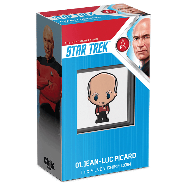 Star Trek – Jean-Luc Picard 1oz Silver Chibi® Coin - New Zealand Mint