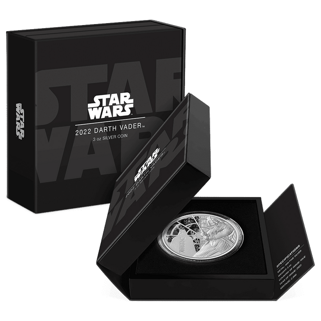 2022 Darth Vader™ 3oz Silver Coin - New Zealand Mint