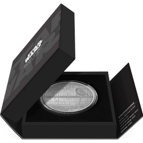 Star Wars™ - Death Star™ 3oz Silver Coin Featuring Book-style Packaging With Custom Velvet Insert to House the Coin.