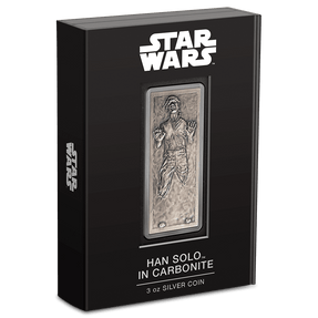 Han Solo™ in Carbonite 3oz Silver Coin - New Zealand Mint