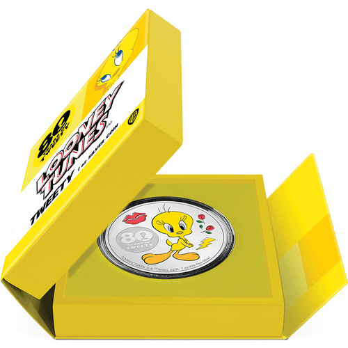 Tweety 80th Anniversary 1oz Silver Coin - New Zealand Mint