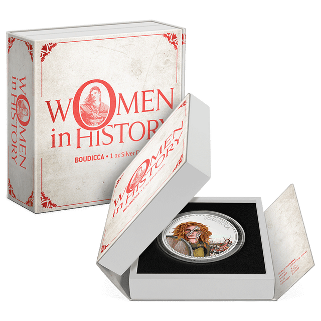 Women in History – Boudicca 1oz Silver Coin - New Zealand Mint
