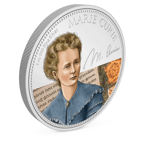 Women in History – Marie Curie 1oz Silver Coin - New Zealand Mint