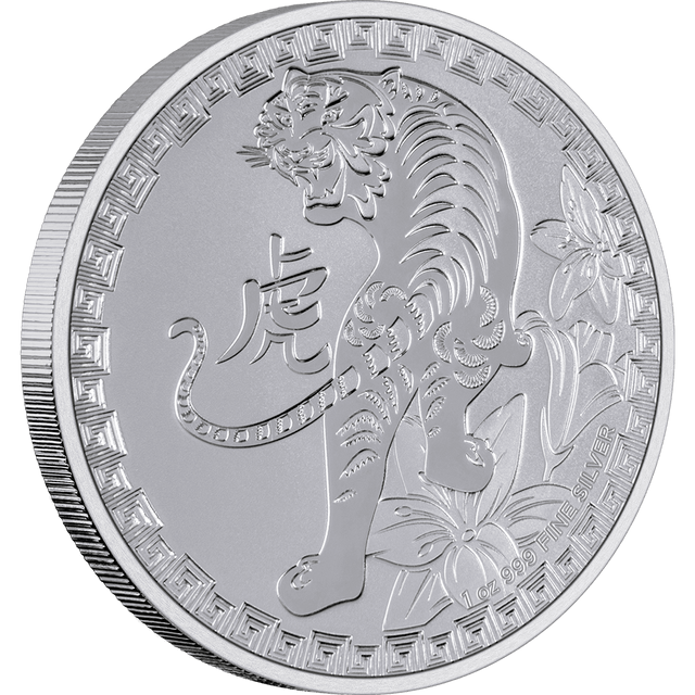1oz Silver Bullion Coin Year Of The Tiger Niue 2022 - New Zealand Mint