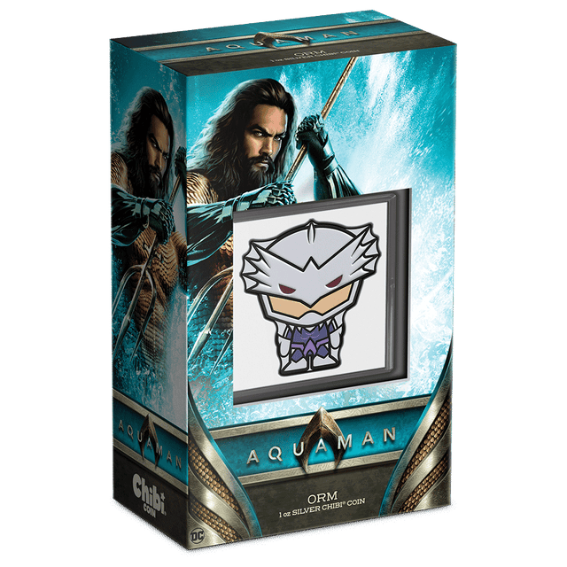DC Comics - ORM™ 1oz Silver Chibi® Coin Featuring Custom-Designed Outer Box With Brand Imagery.