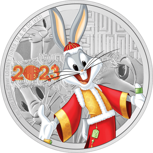Looney Tunes™ Year of the Rabbit – Bugs Bunny 3oz Silver Coin - New Zealand Mint