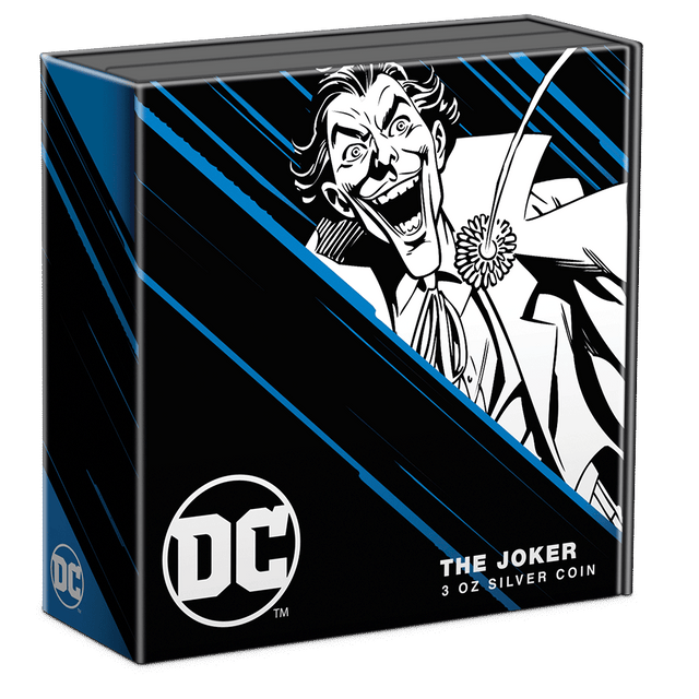 DC Villains – THE JOKER™ 3oz Silver Coin