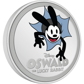 Officially licensed, this coin features the beloved Oswald in colour bursting through the coin! His logo is featured below, in a frosted finish which contrasts beautifully against the mirrored background. The frosted border completes the design. | NZ Mint