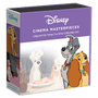 Disney Cinema Masterpieces - Lady and the Tramp 3oz Silver Coin Featuring Custom Book-style Outer With Brand Imagery.