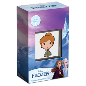 Disney Frozen – Anna 1oz Silver Chibi® Coin - New Zealand Mint