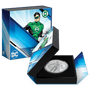 GREEN LANTERN™ Classic 1oz Silver Coin Featuring Custom-designed Book-style Packaging with Coin Insert and Certificate of Authenticity.