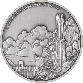 THE LORD OF THE RINGS™ - Mordor 1oz Silver Coin Flat View.