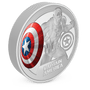 Marvel Captain America™ 3oz Silver Coin with Milled Edge Finish.