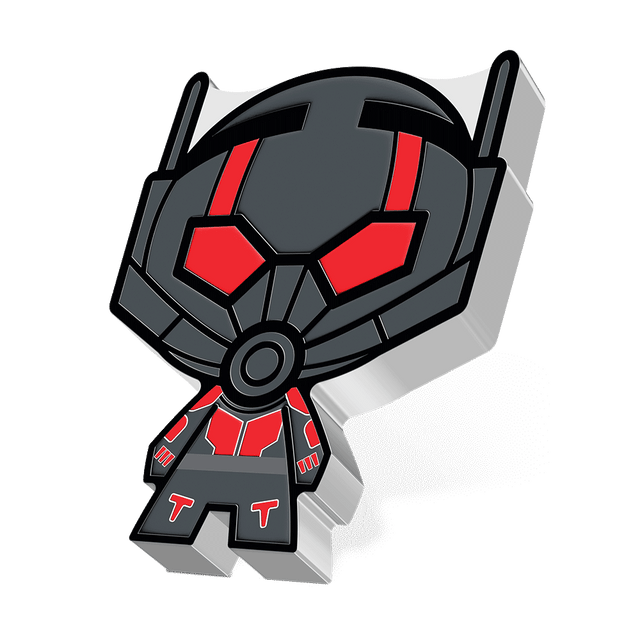 Marvel - Ant Man™ 1oz Silver Chibi® Coin With Smooth Edge Finish.