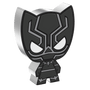 Black Panther™ protects his nation of Wakanda™ on this Chibi® Coin! Made from 1oz of pure silver, this superb piece has been coloured and shaped to resemble the warrior king in his black and silver suit. - New Zealand Mint.