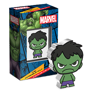 Marvel – The Incredible Hulk MEGA Chibi® 2oz Silver Collectible Coin. Mintage 999!