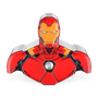 This 1oz pure silver coin has been uniquely shaped and coloured to resemble the powerful Iron Man wearing his signature red armour and helmet. His chest RT has been left engraved and frosted for detail and some relief has been added for a 3D effect - New Zealand Mint.