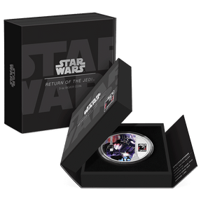 Star Wars™ Return of the Jedi 40th Anniversary 3oz Silver Coin  Featuring Custom-designed Book-style Packaging with Coin Insert