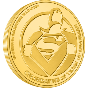 Created in partnership with Warner Bros. Consumer Products, this special piece shows a close-up image of the Super Hero revealing his iconic costume and emblem underneath his regular clothing. It is fully engraved with relief and a mirror finish. - New Zealand Mint.