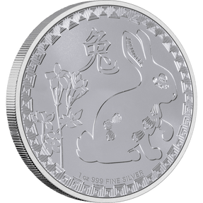 1oz Silver Bullion Coin Year of the Rabbit Niue 2023