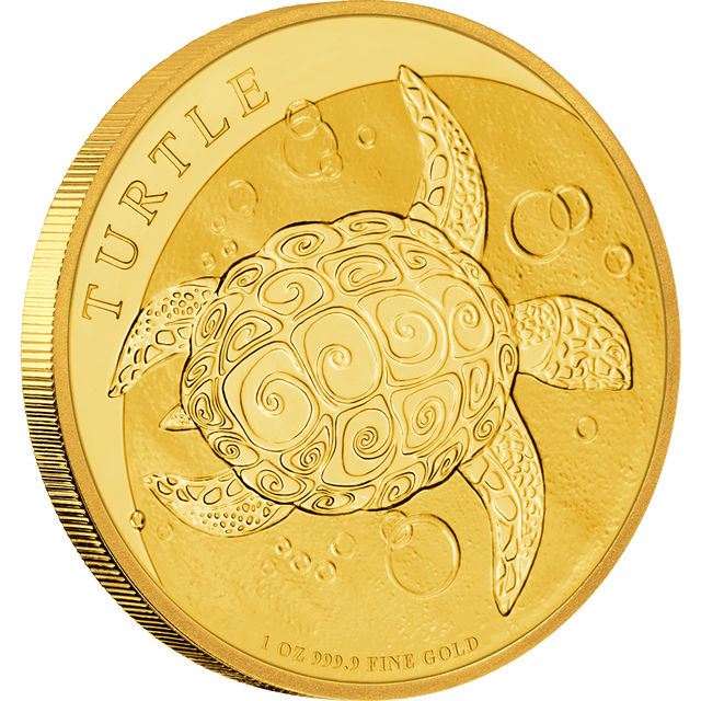 1oz Gold Bullion Coin Turtle Niue - New Zealand Mint