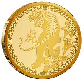 1oz Gold Bullion Coin Year of the Tiger Niue 2022