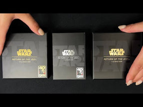 YouTube Unboxing of Star Wars™ Return of the Jedi 40th Anniversary 1/4oz Gold Coin.