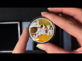 YouTube Unboxing of Disney 101 Dalmatians – Family 1oz Silver Coin.