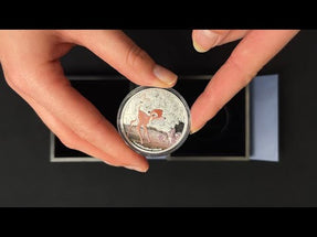 YouTube Unboxing of Disney Bambi 80th Anniversary – Bambi and Butterfly 1oz Silver Coin.