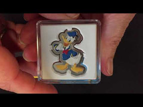 Disney Donald Duck 1oz Silver Shaped Coin YouTube Unboxing