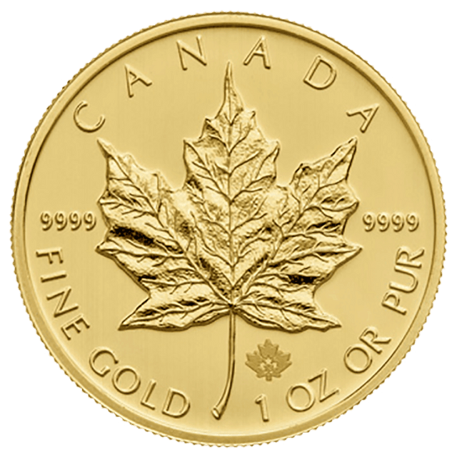 1oz Gold Royal Canadian Mint Maple (Random Year) - New Zealand Mint
