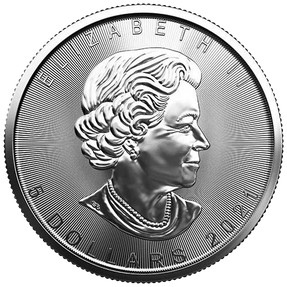1oz Silver Royal Canadian Mint Maple (Random Year) Effigy.