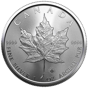 1oz Silver Royal Canadian Mint Maple (Random Year).
